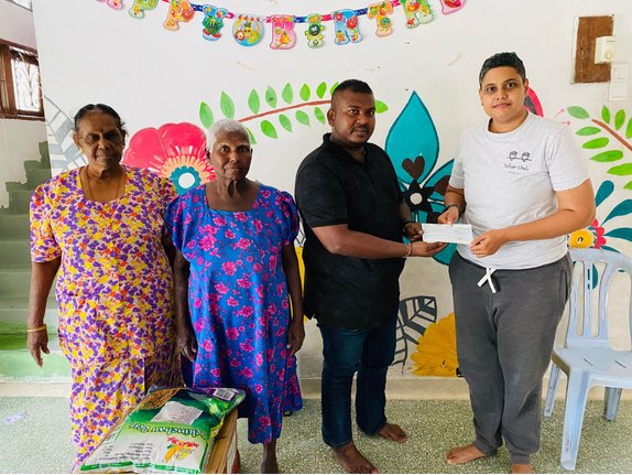 Donation of funds and rice handed over at Pertubuhan Kebajikan Kanak-Kanak Nanthisar, Seremban